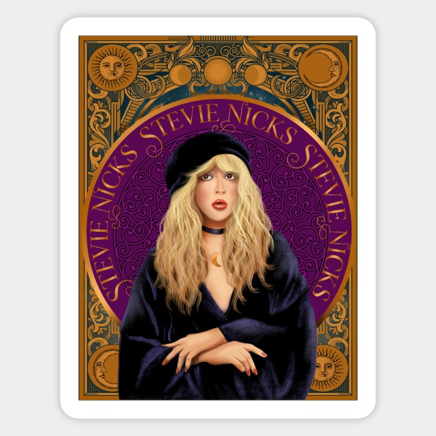 Stevie Nicks Celestial Tarot High Priestess Sticker by LittleBunnySunshine